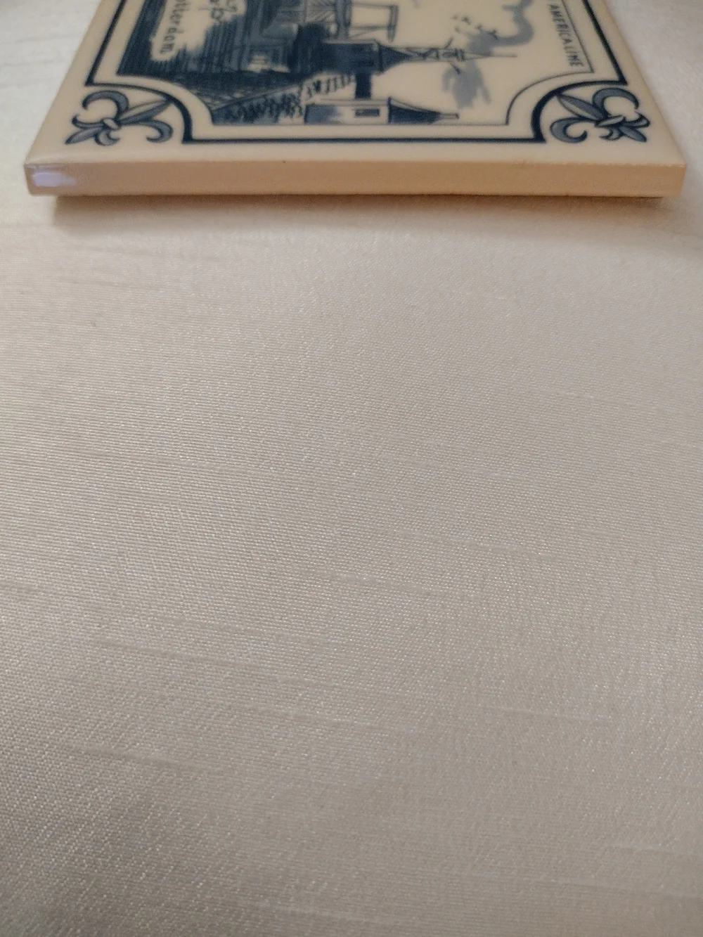 Blue and White Delft-Style Tile Plaque - Coaster